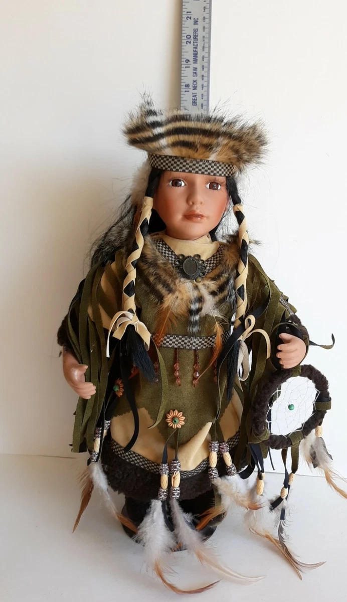 Cathay collection native american porcelain doll deals