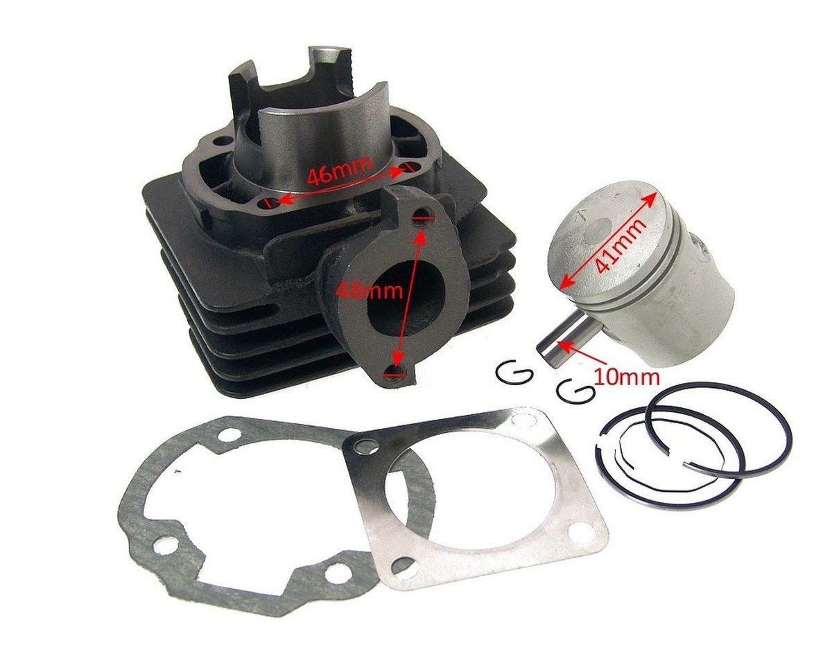 Kit Cylindre Piston Joints Segments Pour Moteur Morini TGB Laser 50, Meteorit 50 - Neuf