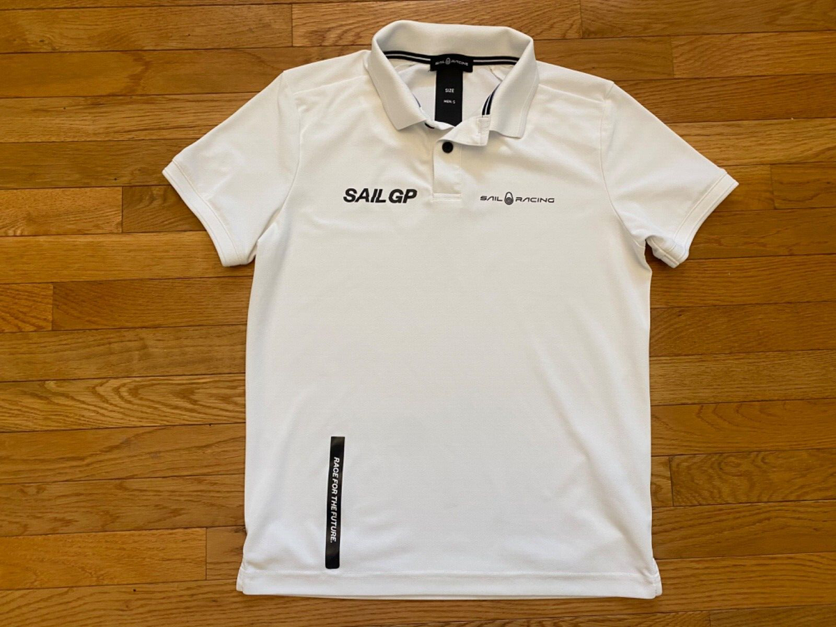 トップス Sail Racing Oracle Cotton Polo Sail Racing Polo Shirt Mens Sz S Black Collared Short Sleeve Sail