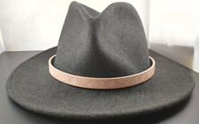 Western Leather Tooled Hatband Hat Band Belt PINK Cowboy Cowgirl Rodeo Horse