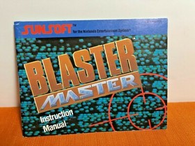 Blaster Master  NES Cartridge case & manual 