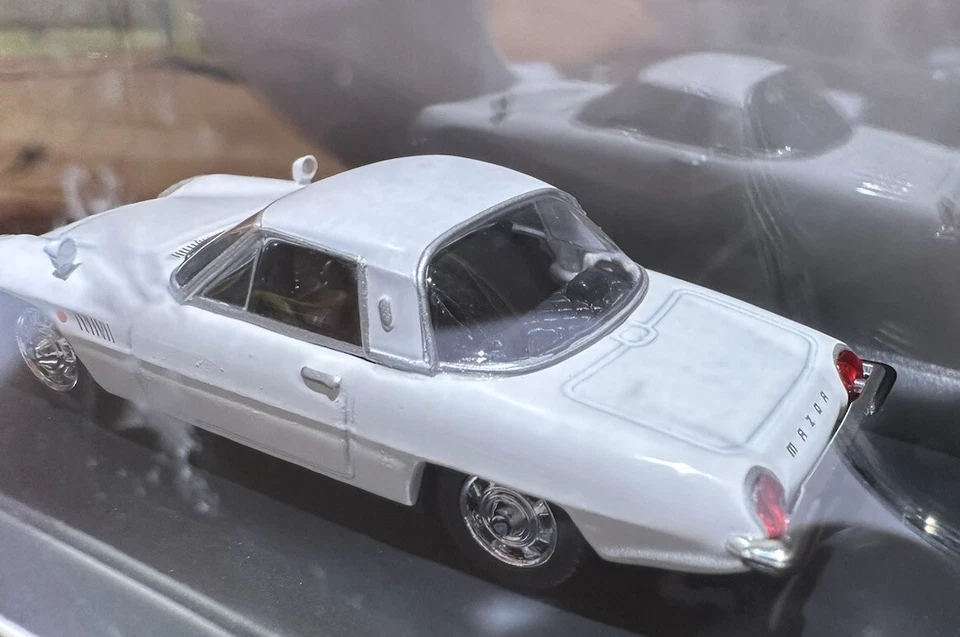 1:64 Kyosho Mazda Cosmo Sport Cupé Blanco Hermoso Detalle Diecast Raro Japón Foto 3 de 4