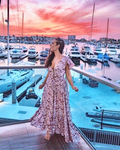 Tiare Hawaii New Moon Maxi Dress S/M O 