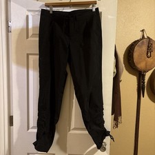 The North Face Womens Sz 8 Black Nylon Hiking Straight Leg 5 Pocket Pants