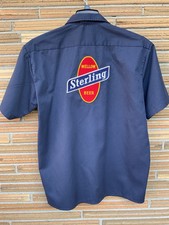 STERLING BEER DELIVERY GUY WORK SHIRT DICKIES LARGE 🍺🍺🍺🍺