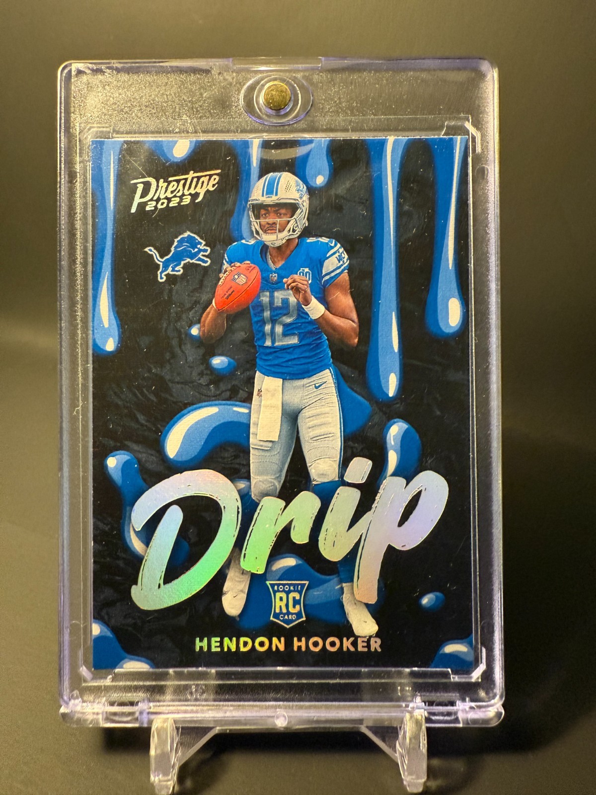 2023 Prestige Drip Hendon Hooker #18 Rookie Detroit Lions Case Hit SSP! 🦁🔥