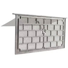 Foundation Vent 16x8 Aluminum Wall Mount Grill Screen Damper Crawl Space
