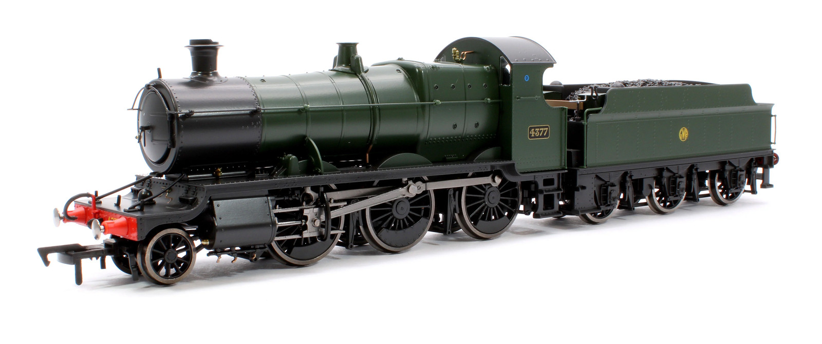 Dapol 4S-043-011D GWR 43xx 2-6-0 Mogul 4377 GWR Shirt Button Steam Locomotive -