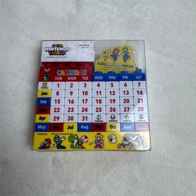 Super Mario Block Calendar Build USJ Super Nintendo World Japan NEW USA SELLER