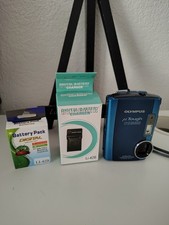 Olympus Stylus Tough 3000 12MP Blue Digital Camera With BatteryCharger Battery
