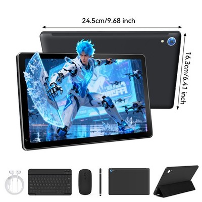 10.1 inch Android 15 Tablet 24(4+20)GB+128GB IPS Touchscreen Octa-core Wi-Fi