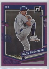 2023 Panini Donruss Holo Purple Ricky Tiedemann #119 1a23