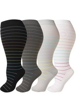 Plus Size Compression Socks 20-30 mmhg for Men Women Wide Calf 4XL-Large US