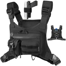 Tactical Running Chest Bag with Anti-Bounce Design, Water-Repellent  Conceal...