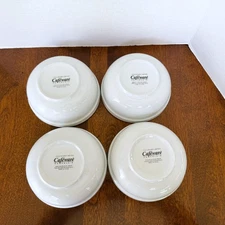 Culinary Arts Cafeware Lot of 4 Soup/Cereal Bowls 6-1/2" Single Wide Rim