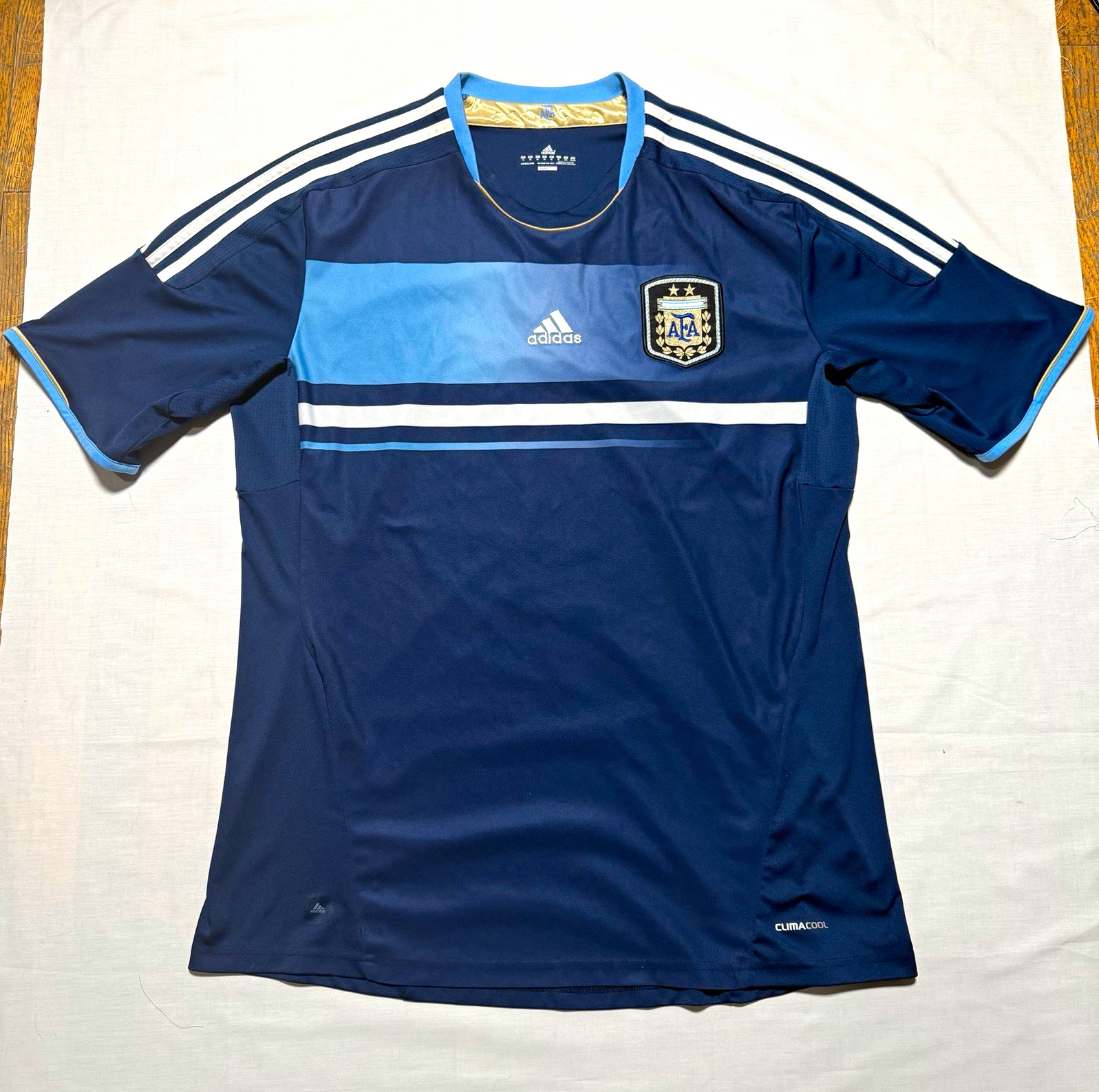 Adidas Soccer Climacool Authentic Argentina National Team ‘11/‘12 Away Jersey XL