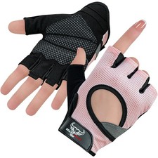 Fingerless Weight Lifting Gloves for Men  Women - Breathable Gym Gloves