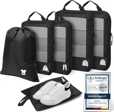 Compression Packing Cubes for Travel, Lightweight 6 Set Bags Cruise Must Haves f