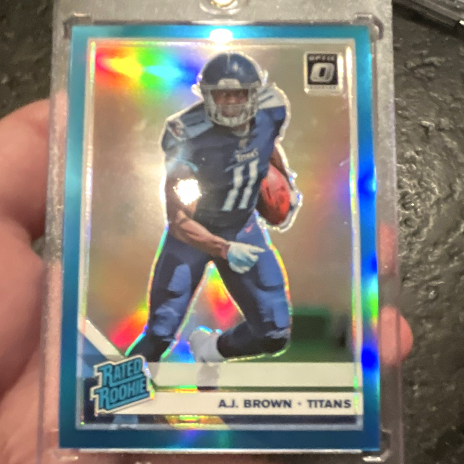 Panini 2019 Donruss Optic A.J. Brown Rated Rookie Aqua Prizm /299 #164