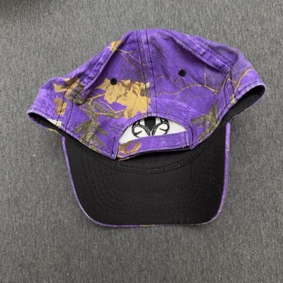 Realtree Xtra Hat OSFA Purple Camo Signatures Adjustable Dad Cap