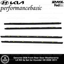 Genuine Oem Front Rear Door Weatherstrip Lh Rh 4p Set For Hyundai I30 2008-2011 Genuine Oem Front Rear Door Weatherstrip Lh Rh 4p Set For Hyundai I30 2008-2011