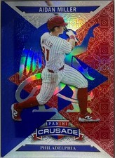 Aidan Miller 2025 Panini Crusade #94 Blue Mojo