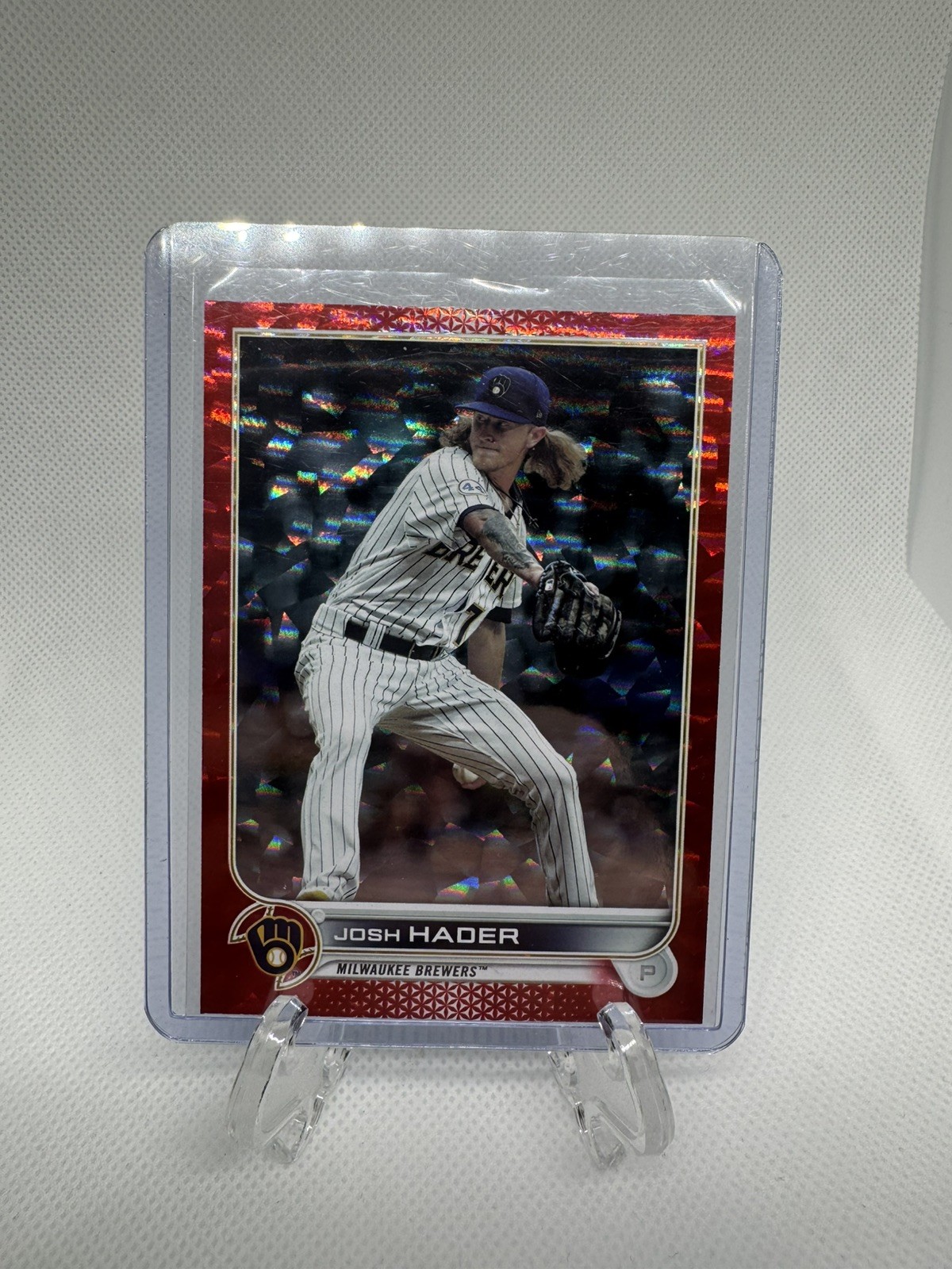 2022 Topps Series 2 RED Foilboard /199 Josh Hader #487 BREWERS