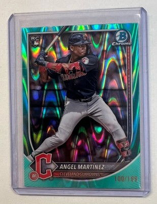 2025 Bowman Chrome Angel Martinez R/C Aqua Lava #d 100/199