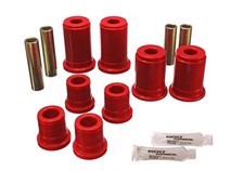 Energy Suspension 3.3147R Control Arm Bushing Set Front Polyurethane Red
