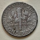 1955 Roosevelt Dime. 90% Silver. F-VF Condition. Charity Auction/Animal Rescue. — photo 2