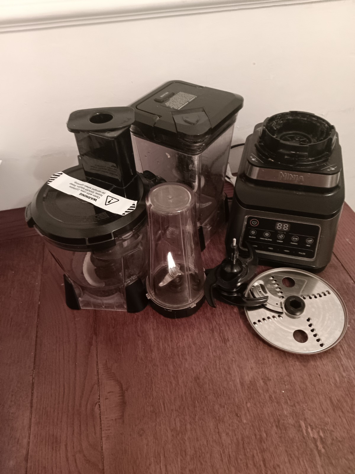 Ninja 3-in-1 Blender Food Processor Used Powerful Kitchen Mixer