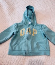 Blau/grün GAP Baby Kapuzenpullover mit Reiß...
