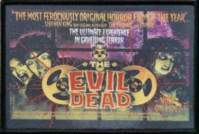 The Evil Dead 1981, 4,5'' x 3,5'' Sam Rami Classic Horror Movie Patch NEU