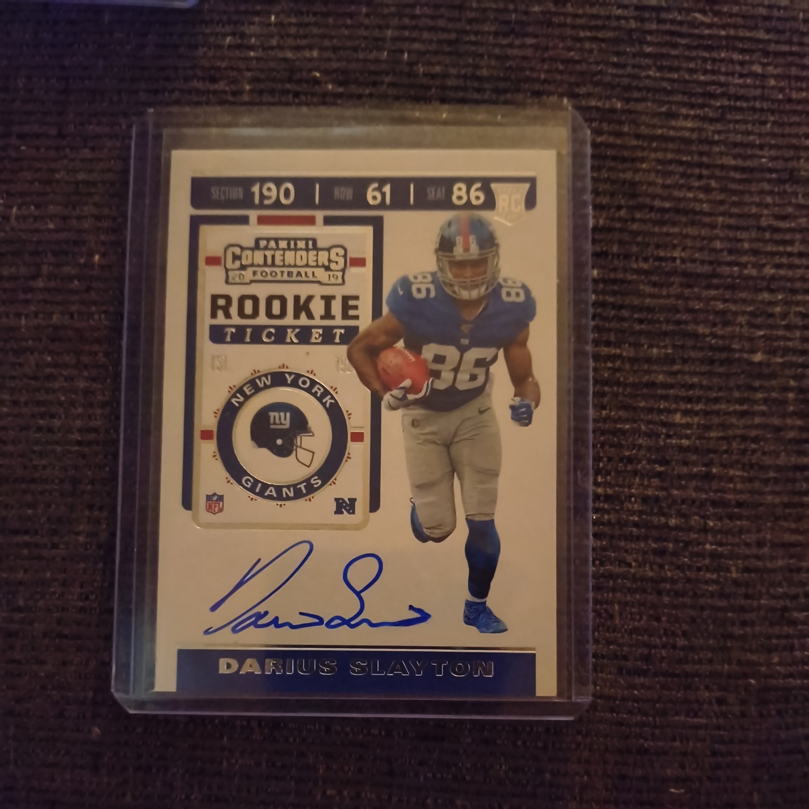 2019 Panini Contenders - Rookie Ticket RPS Darius Slayton #140 (AU, RC)