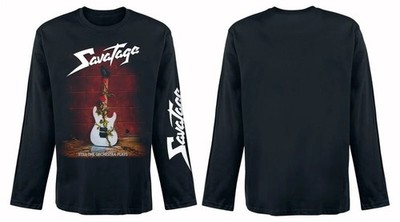 Savatage Langarmshirt Herren Guitar schwarz Band-Merch, Bands