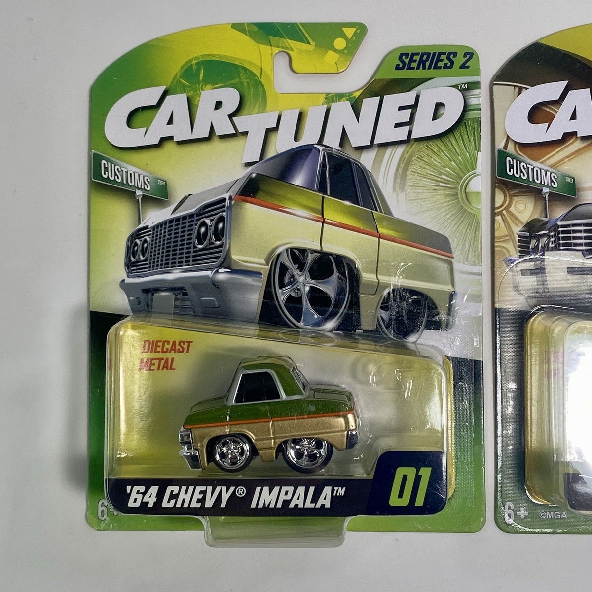Car Tuned Series 2 1964 Chevy Impala & Series 9 1967 Green Gold 2
