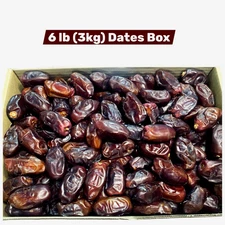Jumbo Saudi khudri Dates 6.6 lb(3 Kg) Extra Dry,  Sweet & Delicious Dates Box