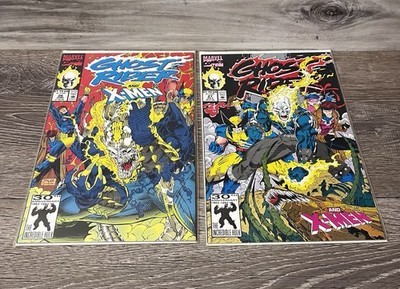 Ghost Rider #26 & #27 (1992) X-Men Crossover - Jim Lee Covers (NM/NM+)