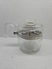 Vintage Pyrex Flameware 2 - 4 Cup Coffee Glass Percolator # 7754 B  Complete