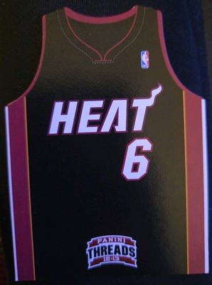 LeBron James 2012 Threads Die Cut #4 Jersey