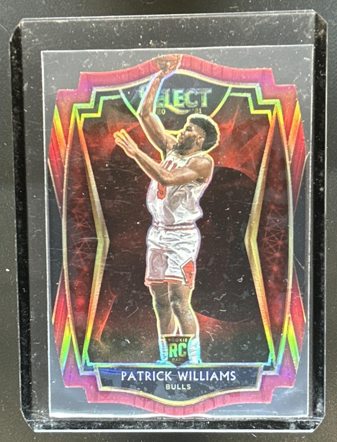 2020-21 Select Patrick Williams RC Maroon Prizm Die Cut Premier Level #/175