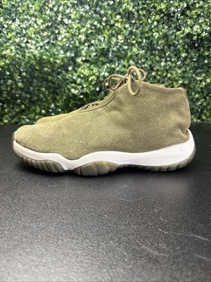 Nike Air Jordan Sneakers Mens Size 8.5 Olive Green Canvas  AR0726-300 Shoes
