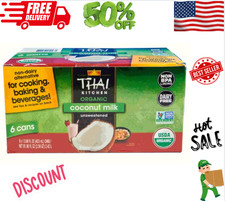 Thai Kitchen Organic Coconut Milk, Unsweetened, 13.66 fl oz, 6-count