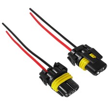 2 PCS 9005 HB3 9006 HB4 9012 Bulb Socket, Nylon Female Pigtail Wiring Harness...