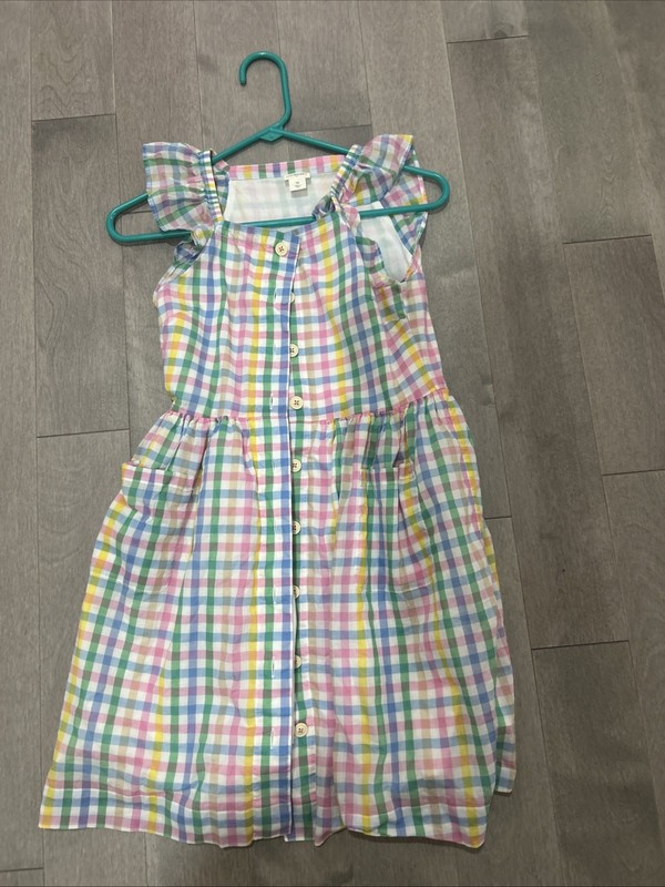 Crew cuts Girls J Crew Plaid Dress Size 12 Button Down