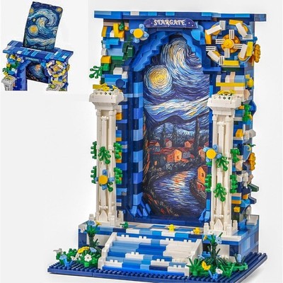 1745PCS Starry Sky Gate Mini Building Blocks, Creative Space Gate for 14+
