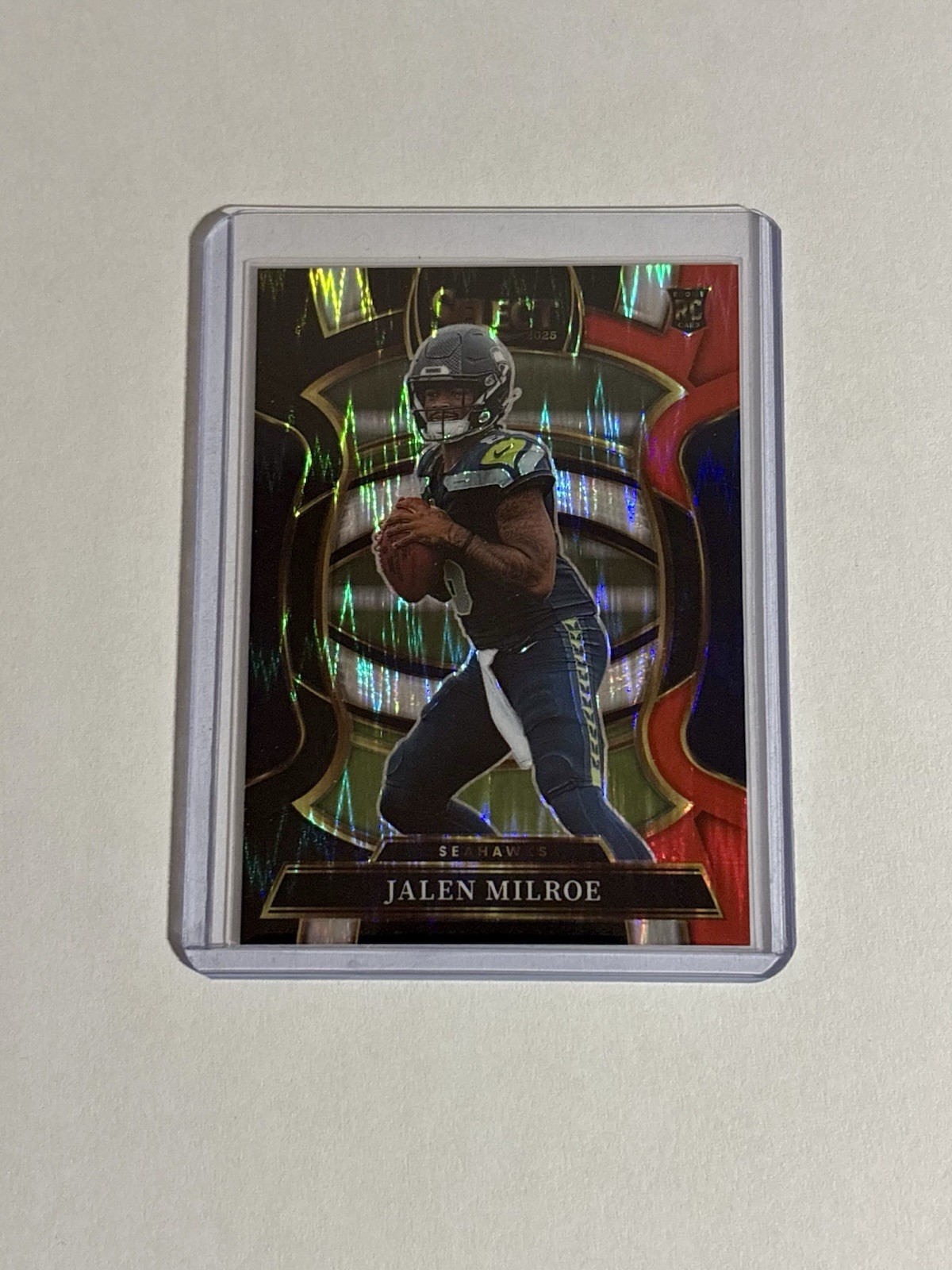 2025 Panini Select Jalen Milroe Black Red Shock Concourse Rookie RC #14