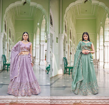 New Launching Gold Crush Lehenga Choli With Dupatta For Wedding Function Wear