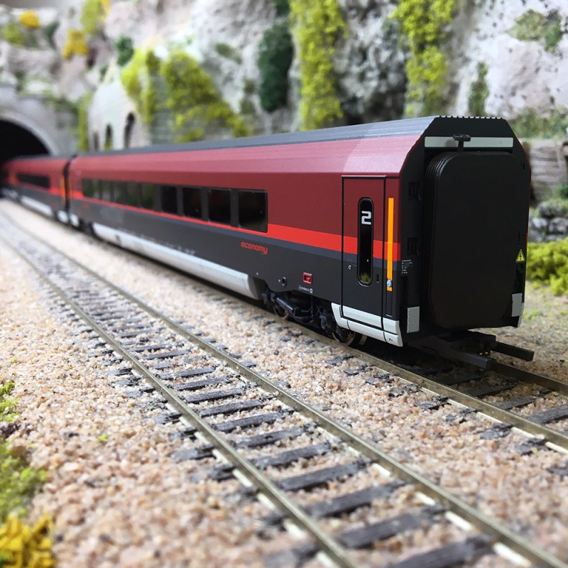 Voitures Railjet ÖBB ROCO 74041 coffret haut de gamme HO 1/87 pour collectionneur