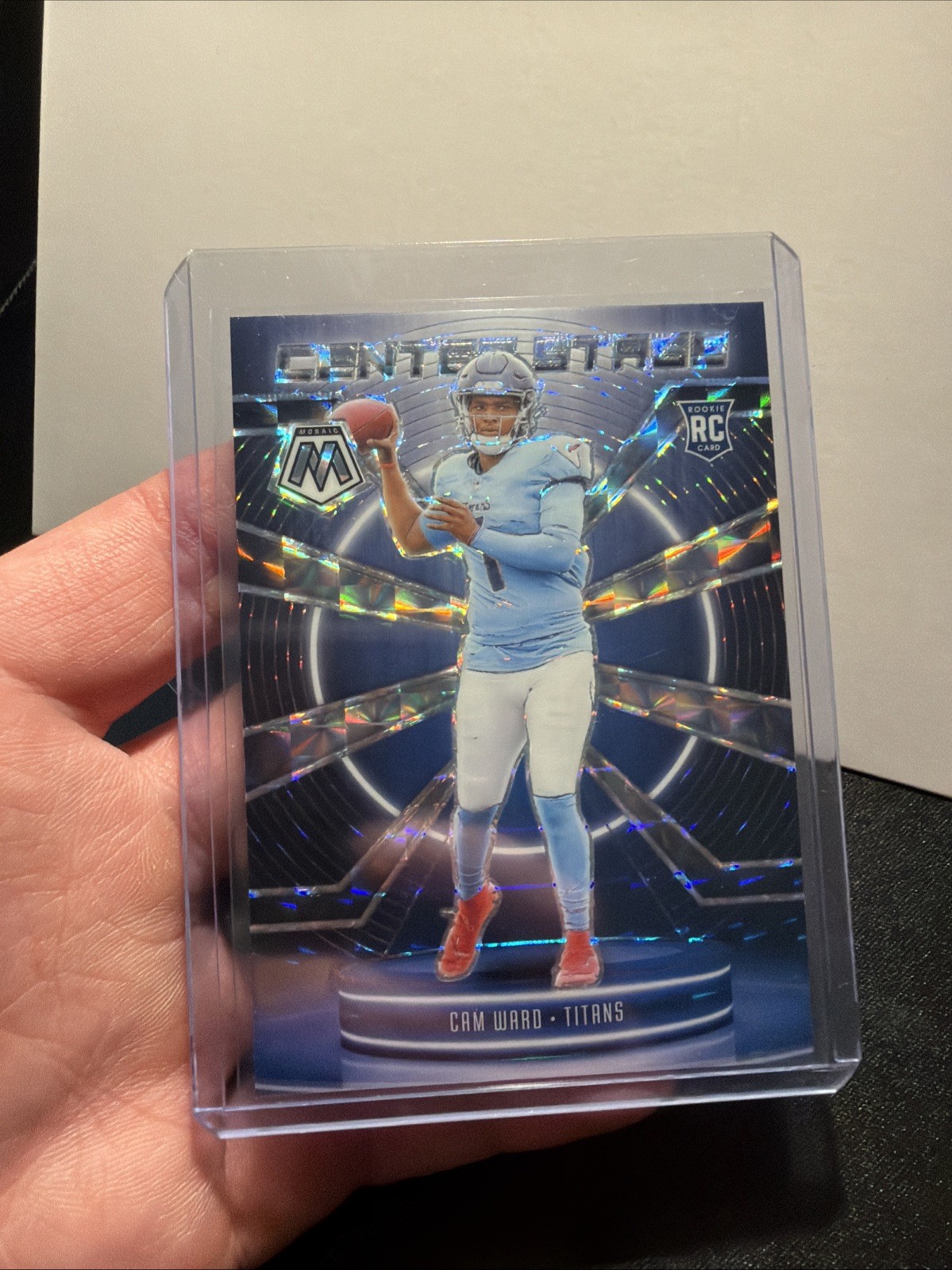 2025 Panini Mosaic CENTER STAGE Silver Mosaic Cam Ward #17